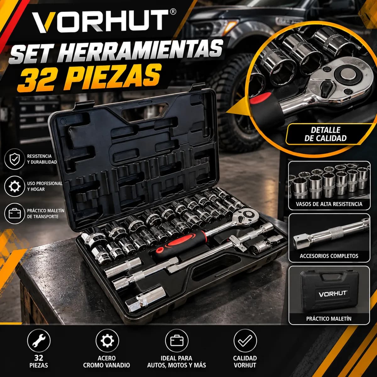 SET HERR TUBOS VORHUT 32 PIEZAS CRIQUET 1/2